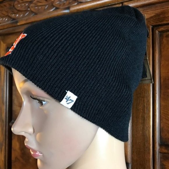 '47 Auburn University Navy Embroidered Ribbed Knit Beanie - Picture 2 of 8